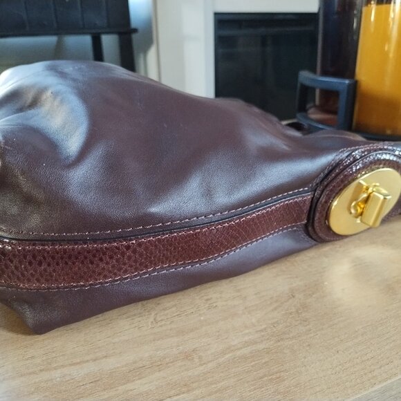 Coach Penelope Hobo shoulder bag with Snake Print Strap - Picture 6 of 8